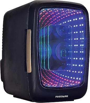 Frigidaire EFMIS179 Gaming Light Up Mini Beverage Refrigerator, Stealth