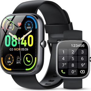 CASCHO Smart Watch,1.91" Smartwatch for Men (Answer/Make Calls),110+ Sports IP68 Waterproof Heart Rate/Sleep Monitor/Pedometer/Calories, Fitness Activity Trackers and Smartwatches for iOS Android